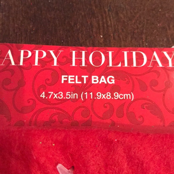 8 Mini Felt Gift Bags New - Picture 5 of 7